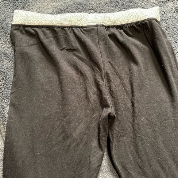 Picapino girls black leggings with sparkle elastic waist size 10 - Picture 5 of 6